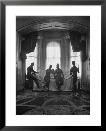 Sculptures By Elie Nadelman Standing Around The Parlor Of The Deceased Artist's Home by W. Eugene Smith Pricing Limited Edition Print image
