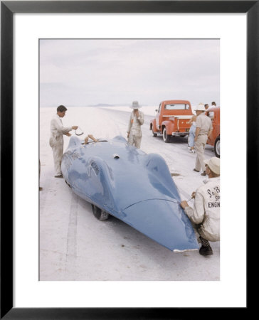 Bonneville Hot Rod Meet At The Bonneville Salt Flats In Utah by J. R. Eyerman Pricing Limited Edition Print image