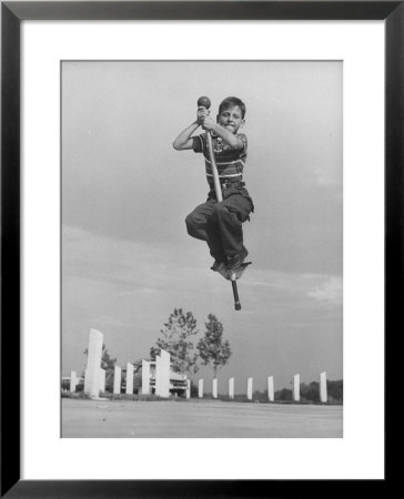 Pogo Stick Champion Donald Saboe Jr by George Skadding Pricing Limited Edition Print image