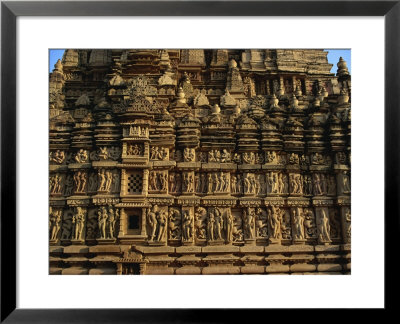 Detail Of Erotic Decoration On Temple At Khajuraho, Madhya Pradesh State, India by Jeremy Bright Pricing Limited Edition Print image