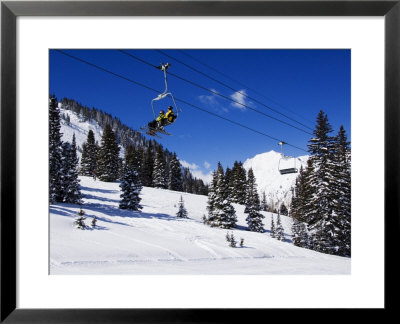 Chair Lift Carries Skiers At Alta, Alta Ski Resort, Salt Lake City, Utah, Usa by Kober Christian Pricing Limited Edition Print image