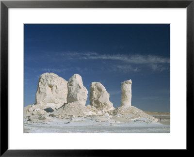 Isolated Chalk Towers, Remnants Of Karst, Farafra Oasis, White Desert, Western Desert, Egypt by Waltham Tony Pricing Limited Edition Print image