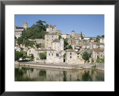 Puy D'eveque And River Lot, Lot, Aquitaine, France by Tony Gervis Pricing Limited Edition Print image