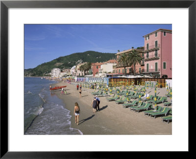 Beachfront, Alassio, Italian Riviera, Liguria, Italy by Gavin Hellier Pricing Limited Edition Print image