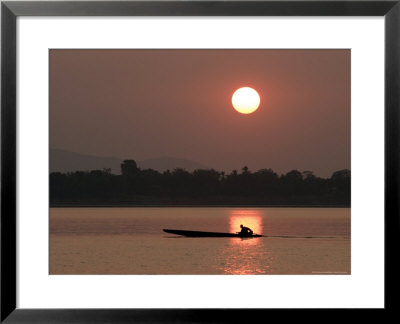 Sunset Over The Mekong River, Pakse, Southern Laos, Indochina, Southeast Asia by Andrew Mcconnell Pricing Limited Edition Print image
