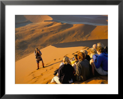 Tourist Group, Dune 45, Namib Naukluft Park, Namibia, Africa by Storm Stanley Pricing Limited Edition Print image