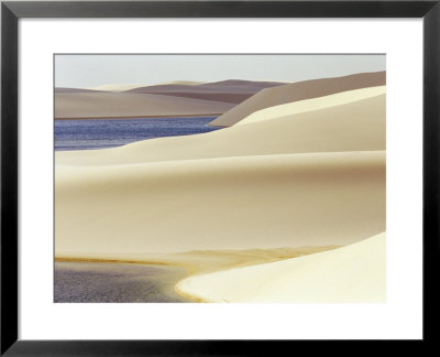 Sandy Dunes Near Lagoa Bonita (Beautiful Lagoon) At Parque Nacional Dos Lencois Maranhenses, Brazil by Marco Simoni Pricing Limited Edition Print image