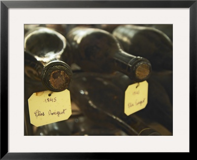 Wine Cellar And Bottles Of Clos De Vougeot, France by Per Karlsson Pricing Limited Edition Print image