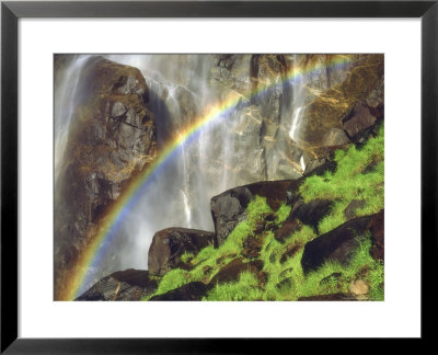 Rainbow At The Base Of Bridal Veil Falls, Yosemite National Park, California, Usa by Christopher Talbot Frank Pricing Limited Edition Print image