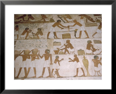 Depictions Of Everday Life, Tomb Of Renhuire, Thebes, Egypt by Richard Ashworth Pricing Limited Edition Print image