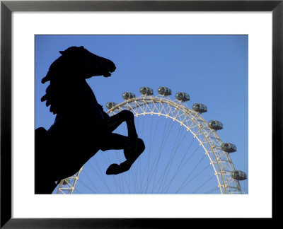 Queen Boudicca Statue And London Eye, London, England by Alan Copson Pricing Limited Edition Print image