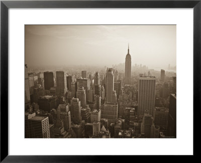 Manhattan Skyline Including Empire State Building, New York City, Usa by Alan Copson Pricing Limited Edition Print image