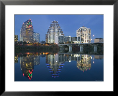 City Skyline Along Town Lake, Austin, Texas, Usa by Walter Bibikow Pricing Limited Edition Print image