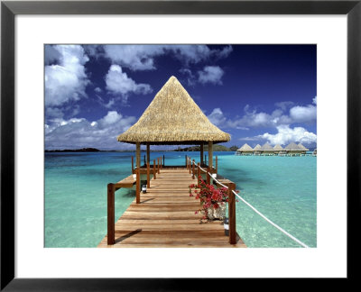 Matira Point, Bora Bora, French Polynesia by Walter Bibikow Pricing Limited Edition Print image
