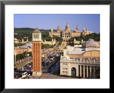 Plaza Espana And National Palace, Barcelona, Catalunya, Spain by Gavin Hellier Pricing Limited Edition Print image