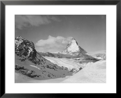 View Of The Mountains And The Peak Of The Matterhorn by A. Villani Pricing Limited Edition Print image