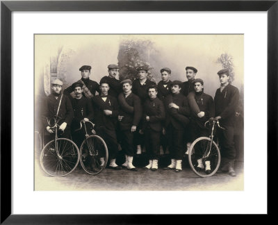 Group Portrait Of Cyclists by Giuseppe Wulz Pricing Limited Edition Print image