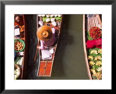 Overhead Of Boats At Floating Market, Damnoen Sadoak by Karl Blackwell Pricing Limited Edition Print image