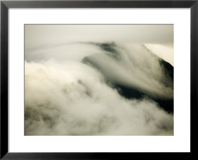 Clouds Surround The Peaks Of Moorea Island, French Polynesia by Tim Laman Pricing Limited Edition Print image