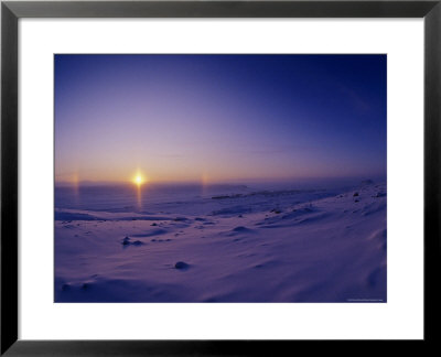 Scenic View Of Thule Air Force Base At Sunset by Kenneth Garrett Pricing Limited Edition Print image