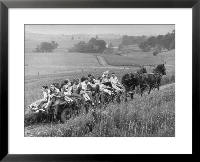 Hayride For Mansfield, Ohio, Senior High School Graduating Class by Alfred Eisenstaedt Pricing Limited Edition Print image