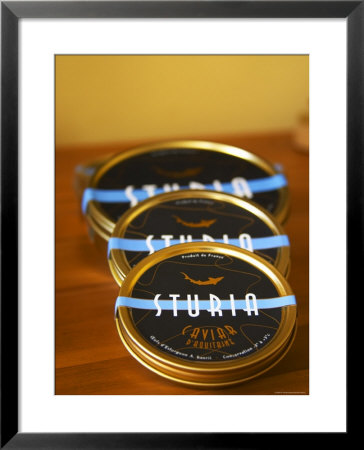 Tins Of Caviar D'aquitaine Sturia, Caviar Et Prestige, Saint Sulpice Et Cameyrac by Per Karlsson Pricing Limited Edition Print image