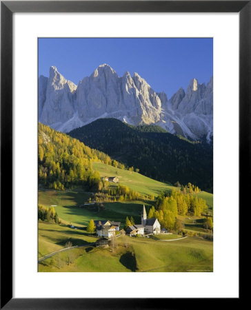 Mountains, Geisler Gruppe/Geislerspitzen, Dolomites, Trentino-Alto Adige, Italy, Europe by Gavin Hellier Pricing Limited Edition Print image