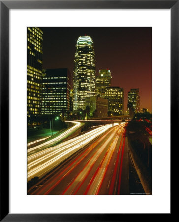 City At Night, Downtown Los Angeles, California, United States Of America (U.S.A.), North America by Sylvain Grandadam Pricing Limited Edition Print image
