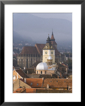 Elevated View Over The Centre Of Medieval Brasov, Transylvania, Romania by Gavin Hellier Pricing Limited Edition Print image
