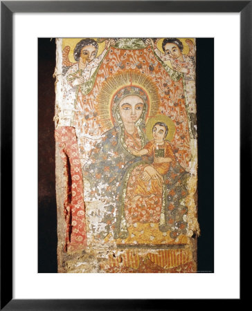 Fresco Of Madonna And Child, St. Mary's Church (Bieta Maryam), Wollo Region, Lalibela, Ethiopia by J P De Manne Pricing Limited Edition Print image