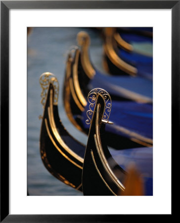 Gondola Stern Ironwork Feri Da Pope, Venice, Veneto, Italy by Roberto Gerometta Pricing Limited Edition Print image