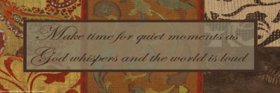 Words To Live By: Make Time For Quiet Moments by Smith-Haynes Pricing Limited Edition Print image