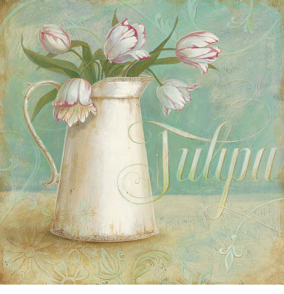 Tulipa Scroll by Angela Staehling Pricing Limited Edition Print image