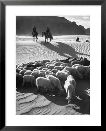 Native American Indians Herd Sheep by Loomis Dean Pricing Limited Edition Print image