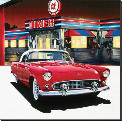 Ford Thunderbird '55 by Graham Reynold Pricing Limited Edition Print image