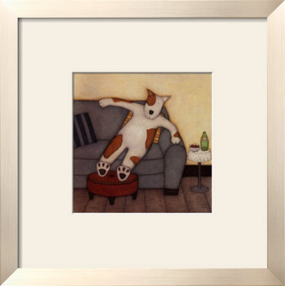 Lounging Dog by Helga Sermat Pricing Limited Edition Print image