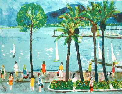 Cannes by Nathalie Chabrier Pricing Limited Edition Print image