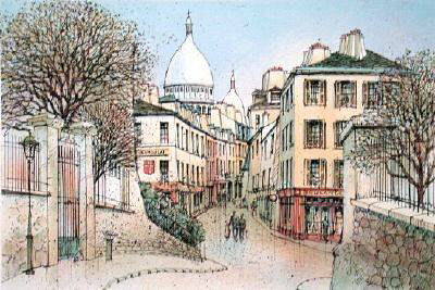 Paris, Montmartre I by Rolf Rafflewski Pricing Limited Edition Print image