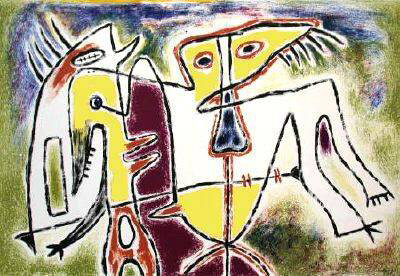 Personnages Surrealistes by Gerard Vulliamy Pricing Limited Edition Print image