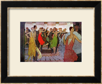 Paris By Night, A Dance Club In Montmartre, From L'amour Et L'esprit Gaulois by Manuel Orazi Pricing Limited Edition Print image