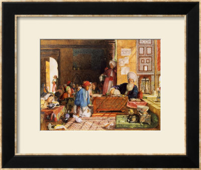 Interior Of A School, Cairo, 1890 by John Frederick Lewis Pricing Limited Edition Print image