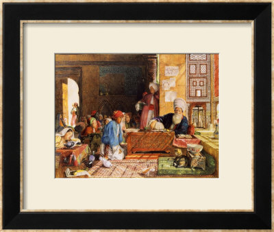 Interior Of A School, Cairo, 1890 by John Frederick Lewis Pricing Limited Edition Print image