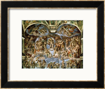 Sistine Chapel: The Last Judgement, 1538-41 by Michelangelo Buonarroti Pricing Limited Edition Print image