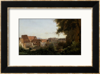 The Collosseum, Seen From The Farnese Gardens, 1826 by Jean-Baptiste-Camille Corot Pricing Limited Edition Print image