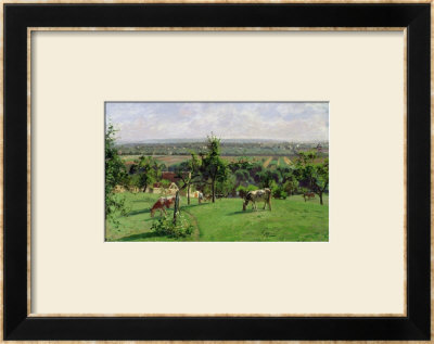 Hillside Of Vesinet, Yvelines, 1871 by Camille Pissarro Pricing Limited Edition Print image