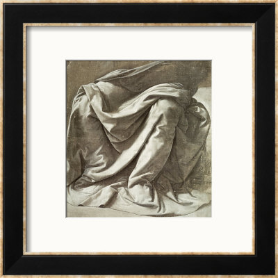 Study Of Drapery by Leonardo Da Vinci Pricing Limited Edition Print image