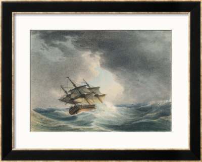 Scene Two: The Sailing Vessel Runs Into Rough Seas by P.E. Lawrence Pricing Limited Edition Print image