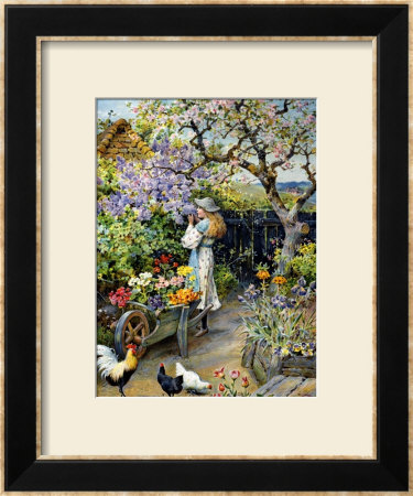 English Cottage Garden by William Stephen Coleman Pricing Limited Edition Print image