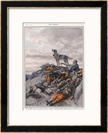 Wounded French Soldier by Fortunio Matania Pricing Limited Edition Print image