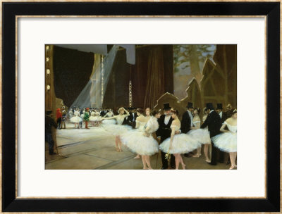 In The Wings At The Opera House, 1889 by Jean Beraud Pricing Limited Edition Print image